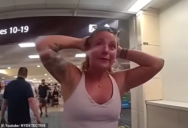 Sunburnt blonde sisters melt down after being kicked off plane over assault on flight attendant