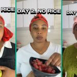 Lady Who Embarked No Rice Challenge Ends Up in Hospital After Surviving on Fruits Alone