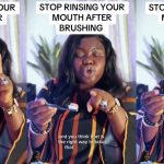 “Don’t rinse your mouth after brushing” — Lady sparks debate on dental hygiene