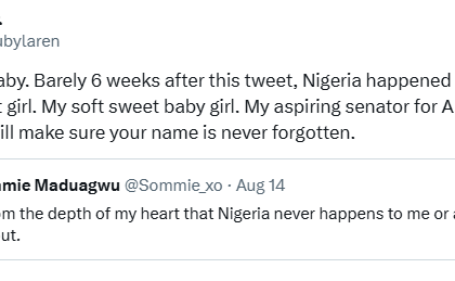 I pray from the depth of my heart that Nigeria never happens to me or anyone I care about