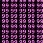 Only 2% of people can find the 89 within 7 seconds in an optical illusion of 99s