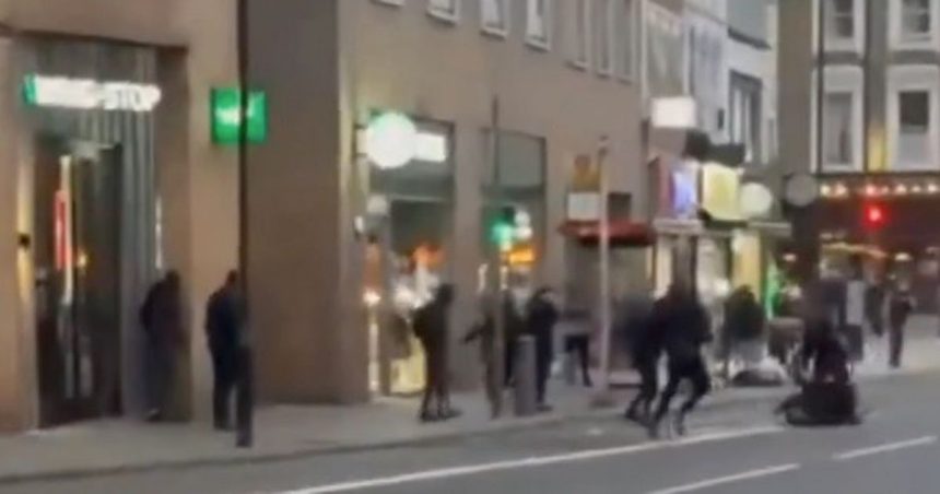 Terror as ‘youths with machetes seen fighting’ in front of high street shoppers