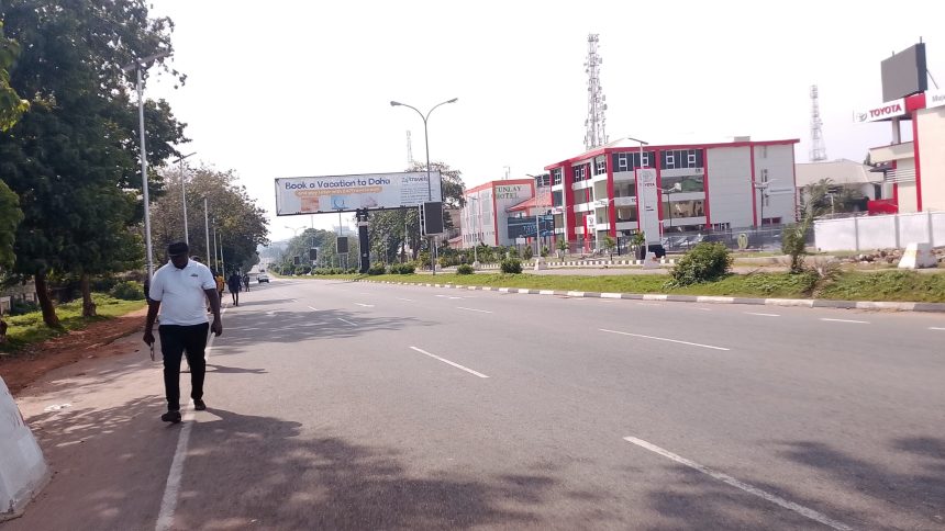 #FreeNnamdiKanuNow protest grounds activities in parts of Abuja
