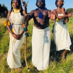 Ghana’s King of ‘African tribe’ removed by immigration officers from ScottishÂ woodland (Photos)