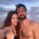 Sacked Russell Martin escapes his Rangers nightmare to go swimming with model girlfriend Lucy Pinder in Loch Lomond after police escort drama