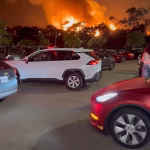 Chevron refinery in El Segundo engulfed by massive fire after explosion as blaze is seen across Los Angeles