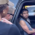 Migrant tries to sweet talk ICE Barbie Kristi Noem as she sends him packing from US