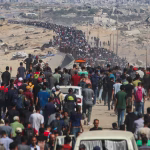 Guns fall silent as Gazans flood back home… Israeli military pulls back troops as 72-hour countdown for hostage release begins