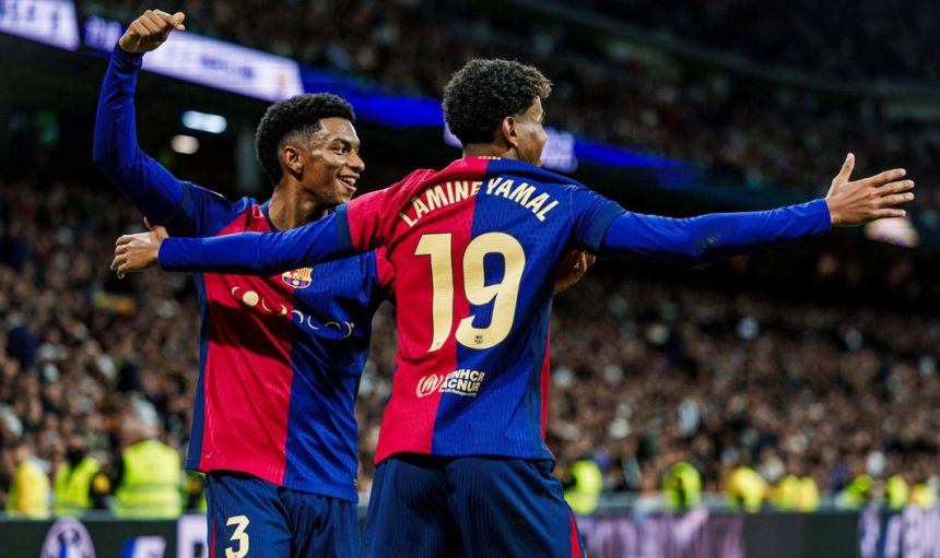 ‘I hope we can thrash Madrid at the Bernabeu again’ — Barcelona youngster boasts ahead of El Clasico