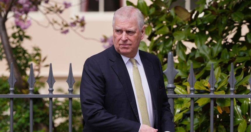 Prince Andrew dealt fresh blow as coat of arms banner REMOVED at Windsor Castle