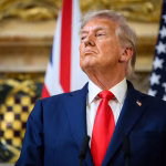 American flags for Trump’s UK state ‘had to be replaced because they were the wrong shade of red’