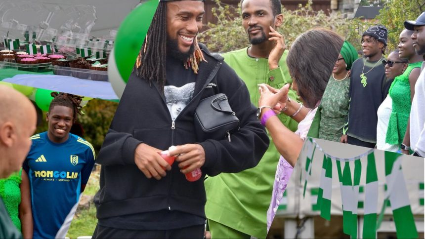 Iwobi, Bassey, Chukwueze celebrate Nigerian Independence Day with cake in London