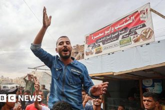 Palestinians celebrate ceasefire deal – but fear confronting grief