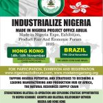 Made in Nigeria Expo, Exhibition &amp; Economic Forum 2025 Hong Kong &amp; Brazil Editions