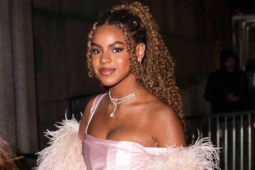 Blue Ivy Carter Looks Just Like Mom Beyoncé in Pink to Support Grandmother Tina Knowles in N.Y.C.