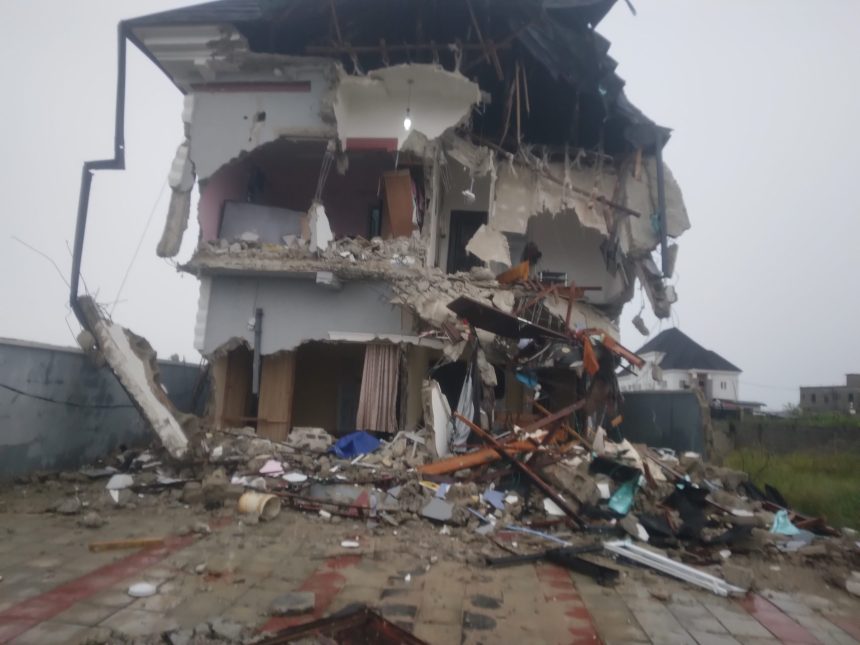 Mother of newborn twins displaced as Lagos demolishes homes