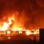 Building razed as fire guts residential property in Ibadan