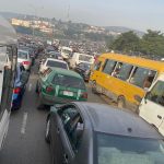 Abuja Roads Blocked, Heavy Traffic Over #FreeNnamdiKanu Protests (Photos)