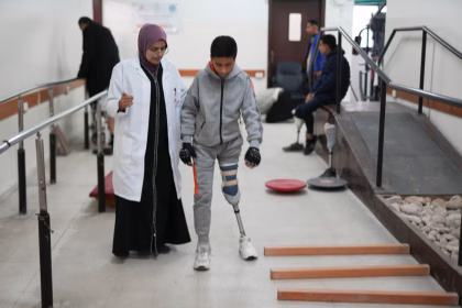 Meet one of Gaza’s few prosthetic experts helping the thousands of Palestinians who lost limbs in the war