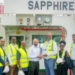 Gold Star Line’s first LNG-Powered containership, MV Sapphire, berths at APM Terminals