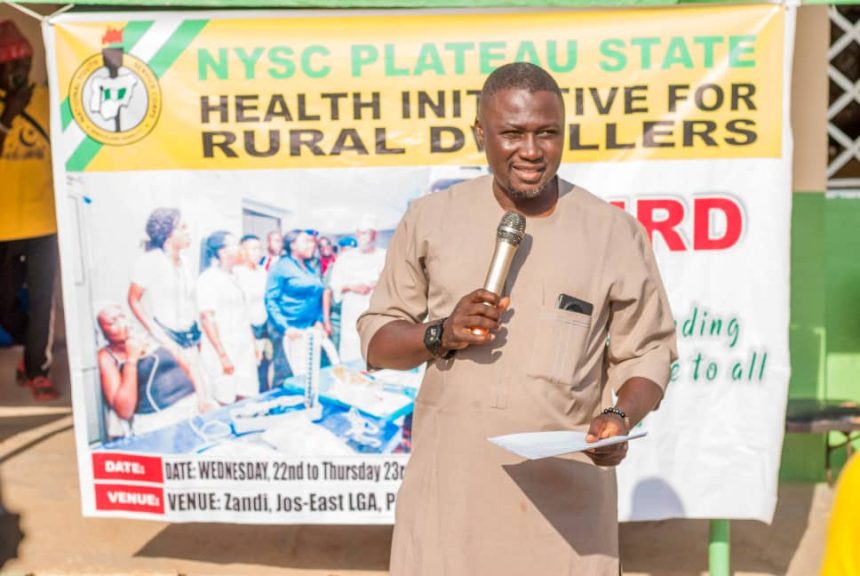Plateau Govt Restates Commitment To NYSC’s Rural Health Initiative