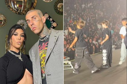 Kourtney Kardashian Shares Son’s Rockstar Moment at Travis Barker’s Concert
