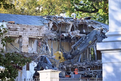 Trump’s wrecking crew starts East Wing demolition for White House ballroom