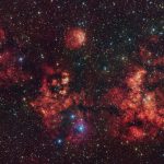 Astronomers capture vast cosmic bat spreading its wings in time for Halloween (photo)