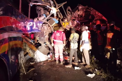 At least 63 people killed in head-on bus crash in Uganda