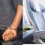 Man caught stealing from an Oyinbo man on a flight to Abuja