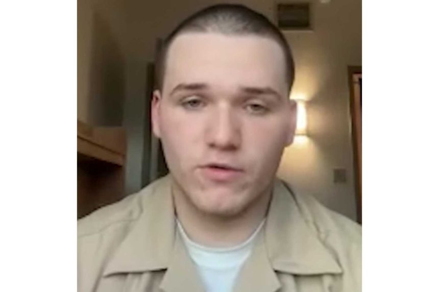 Navy Sailor Helps Rescue Man from Burning Car