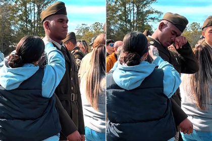 Woman Taps Out Young Soldier After Seeing Him Alone at Graduation (Exclusive)