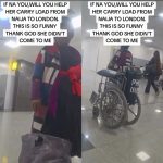 ‘I Will Never’ – Man Replies Lady Who Begged Him To Help Carry Her Hand Luggage At The Airport (Video)