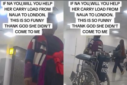 ‘I Will Never’ – Man Replies Lady Who Begged Him To Help Carry Her Hand Luggage At The Airport (Video)
