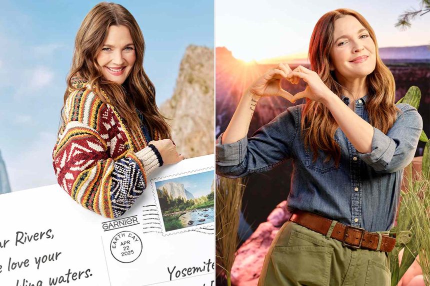 Drew Barrymore Shares How Garnier Has Helped Her ‘Be More Conscientious’ of the Planet (Exclusive)