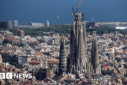 Barcelona’s Sagrada Familia basilica becomes world’s tallest church