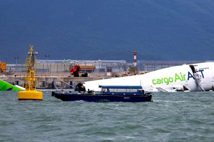 2 killed after cargo plane in Hong Kong veers off runway