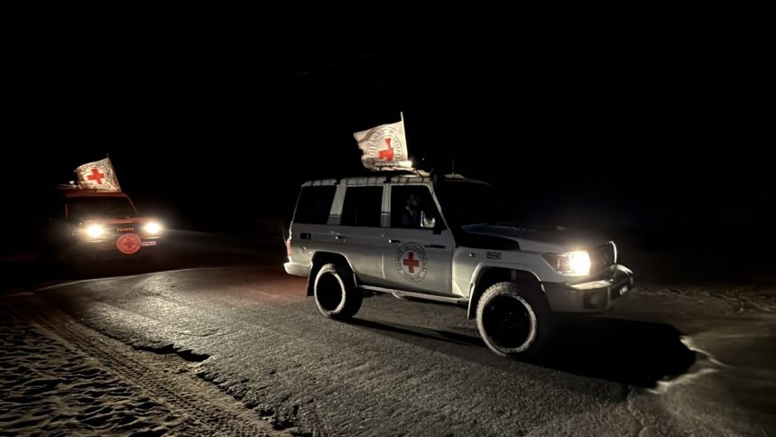 Red Cross transfers three bodies to Israeli authorities in rare coordination