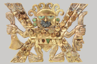 Decapitator nose ornament: 1,500-year-old gold jewelry depicting a bloodthirsty pre-Inca deity