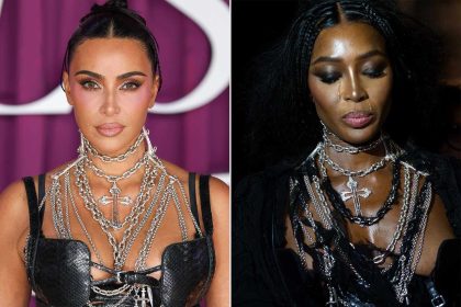 Kim Kardashian Recreates Naomi Campbell’s Gothic Dilara Findikoglu Look