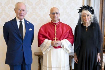 King Charles and Queen Camilla Have Historic Audience with Pope Leo