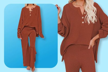 This ‘Cozy’ Waffle-Knit Lounge Set Is Now Just  at Amazon