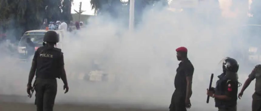 Chaos in Abuja as Police Disperse Pro-Kanu Protest with Teargas