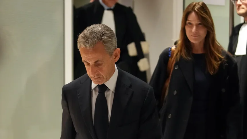 Nicolas Sarkozy enters Paris prison for Libya campaign financing conviction