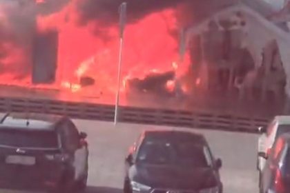 Shots fired outside Serbian parliament as fire breaks out | World News