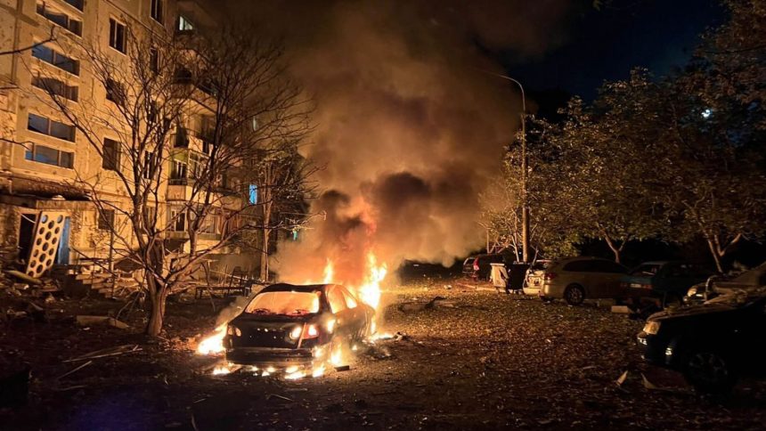 At least five killed in Ukraine after Russian missile and drone attack – as Poland forced to scramble jets | World News