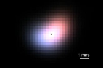 Astronomers discover surprisingly lopsided disk around a nearby star using groundbreaking telescope upgrade