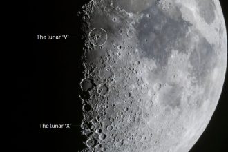 See a colossal ‘X’ and ‘V’ appear on the moon after sunset tonight