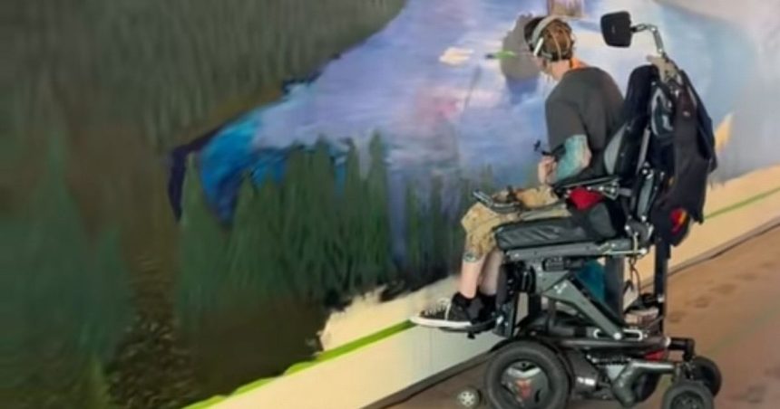 ‘I was born with major part of brain missing – but I skydive from my wheelchair’