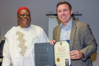 Canadian mayor, Brown, honours Akagburuonye over philanthropic projects